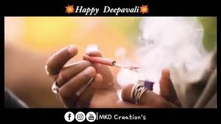Happy Deepavali || Maari version || What's app status || Dhanush Mass Scenes in Maari ||