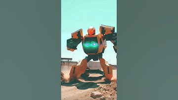 🤖 Robotics excavator transformation. #robot #shorts #fyp #viral #excavator #ai #trending #robotics