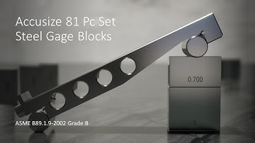 Overview P900-S581 Grade B 81 Pc Steel Gage Block Set
