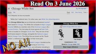 Chicago White Sox (No AI) - 3 June 2026
