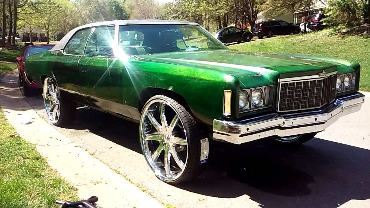 74 Impala on 8s.