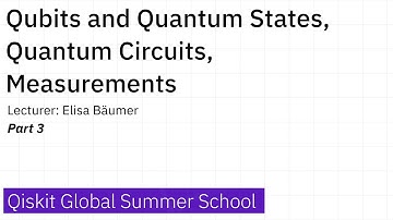 3. Qubits and Quantum States, Quantum Circuits, Measurements - Part 3