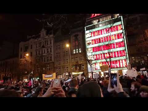 Prague Protests against Babiš 05.03.2018