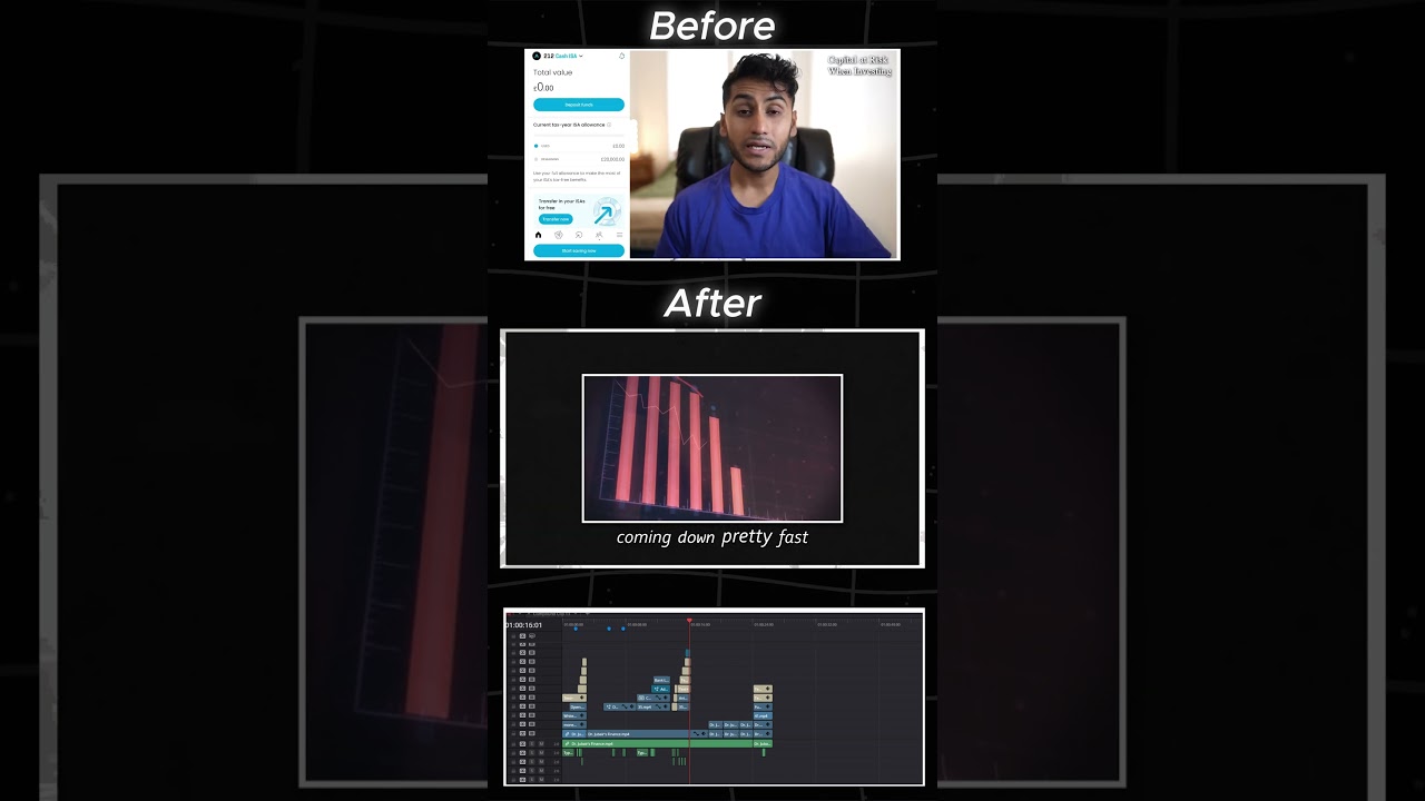 Reedited finance talking head video of @Dr.JubairsFinance #editing