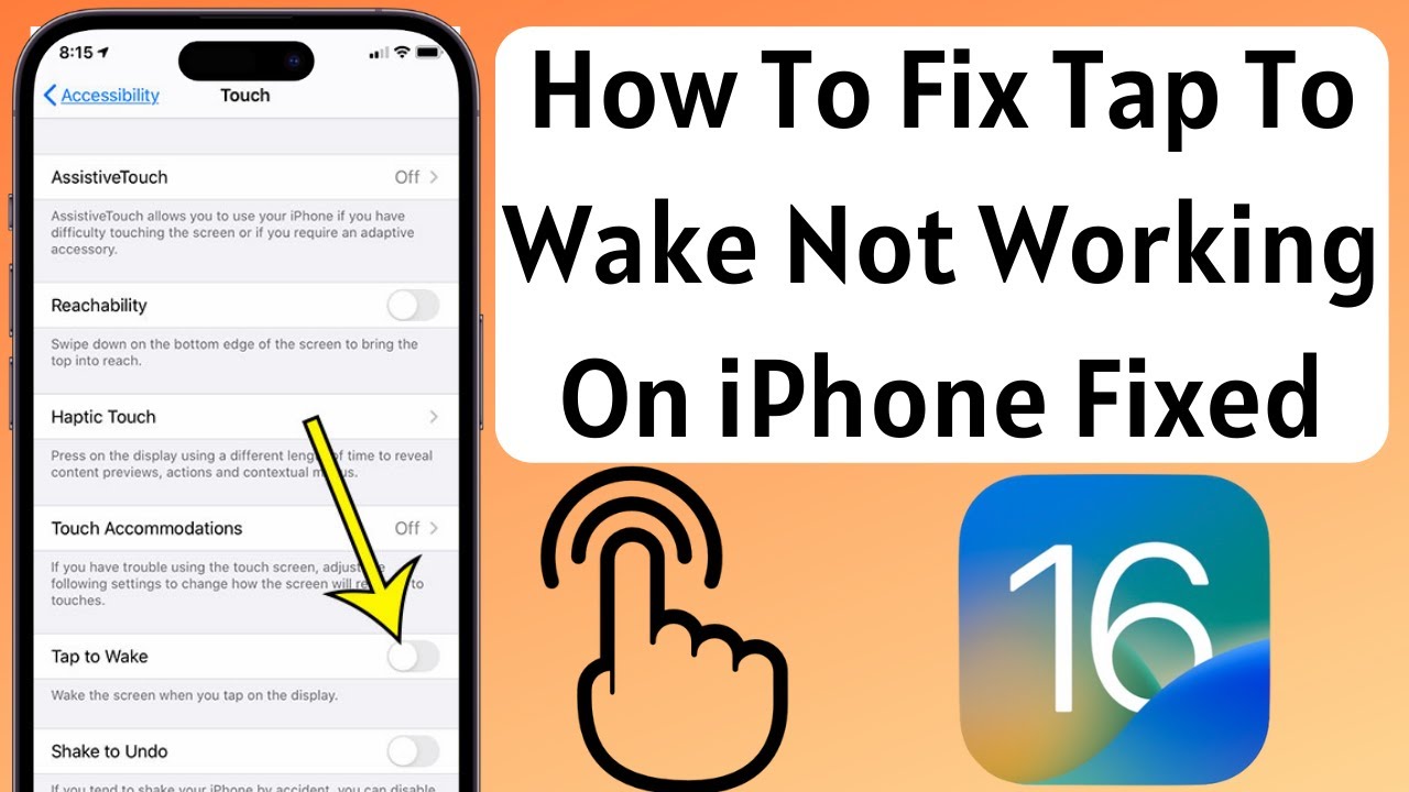 How To Fix Tap To Wake Feature Not Working On iPhone - YouTube