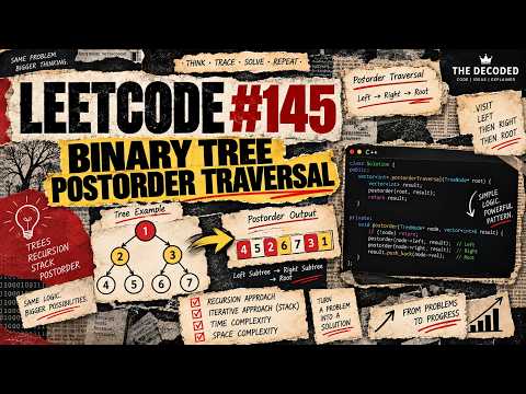 145. Binary Tree Postorder Traversal | LeetCode Problem of the day  26 September 2026 | C++ Dry Run