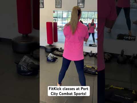 FitKick at Port City Combat Sports #fitness #fitnessclass #fitnesskickboxing #cardiokickboxing #mma