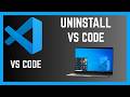 How To Permanently Uninstall Visual Studio Code From Windows 10/11 Computer