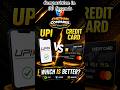UPI vs Credit Card – Which is Better? 🤔 #UPI #CreditCard #Finance #Shorts #ChethanCompares #telugu