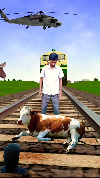 Train Safe Cow see End#shorts #shortsvideo #india #nepal #bangladesh #usa #germany #uk
