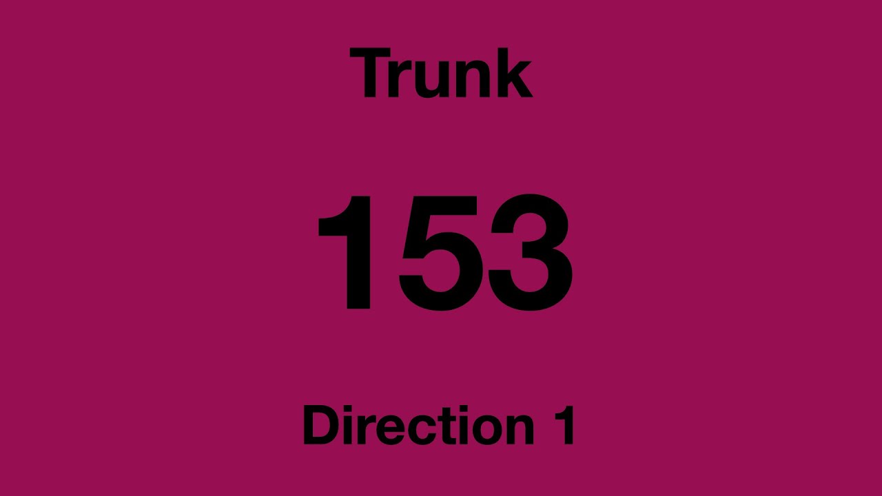 [SBS Transit] Trunk Bus Service 153 - Direction 1 Hyperlapse