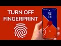 How To Turn Off Fingerprint On Android Phone