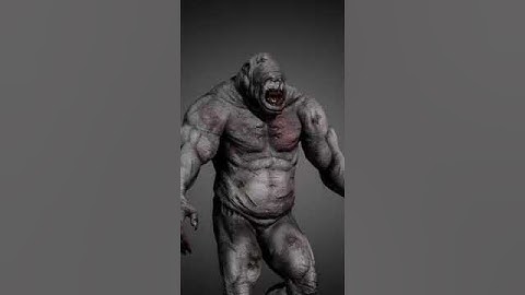 3D Monster Gorilla for unreal #3d #lowpoly #gaming #unreal #unrealengine #animation #shorts #short