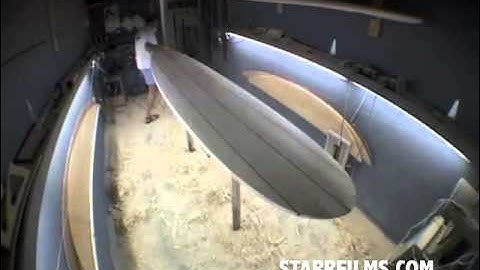 YATER Shaping a Balsa Surfboard 2000 Surf Project