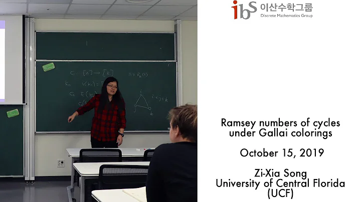 2019-10-15 Zi Xia Song (宋梓霞), Ramsey numbers of cycles under Gallai colorings