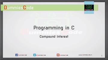 How to calculate Compound Interest in C Programming -- DummiesCode