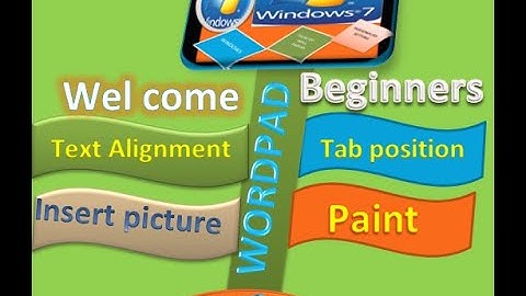 How to change text alignment? insert picture, apply tab position. paint use in wordpad