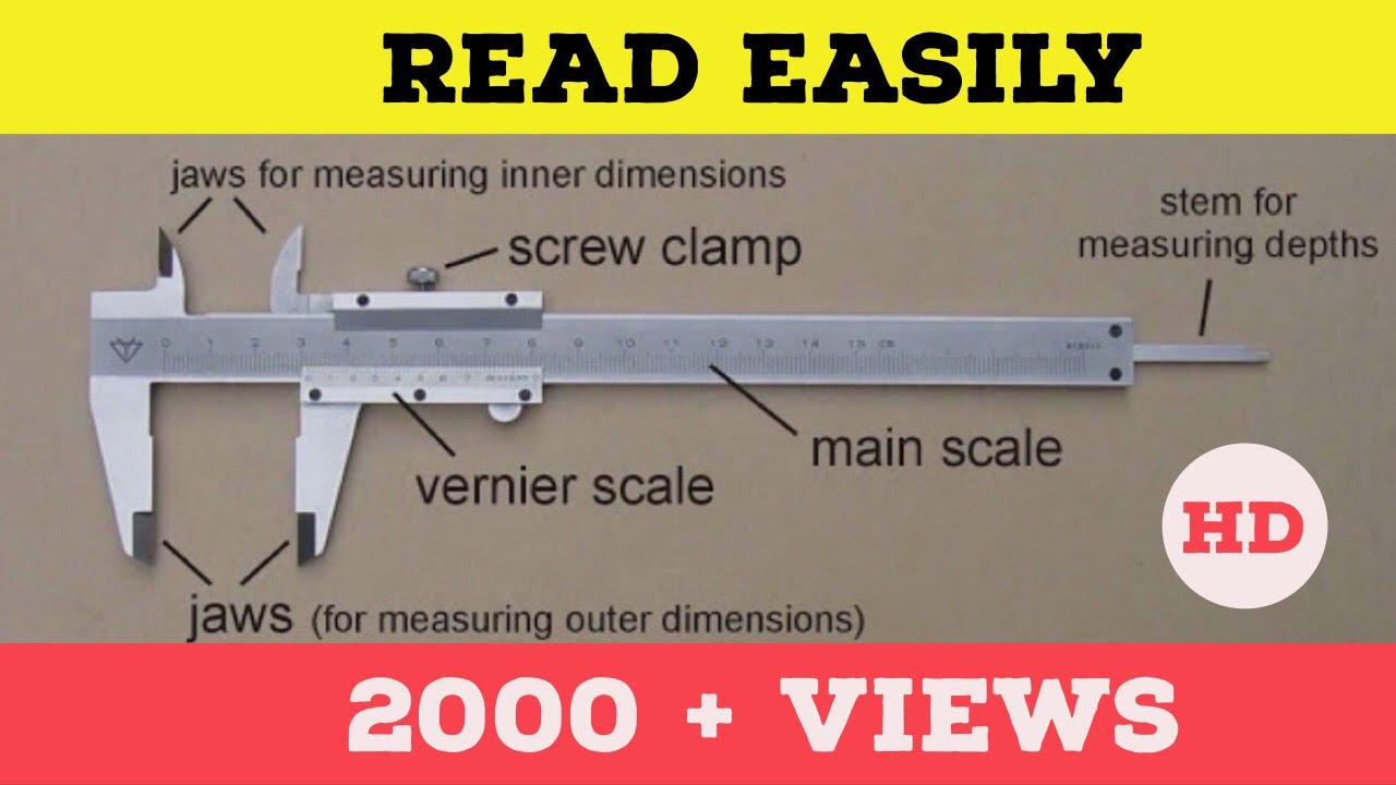 HOW TO READ A VERNIER CALIPER (VERNIER READ EASILY)Vernier CALIPER and