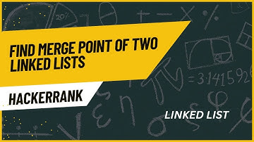 Find Merge Point of Two Linked lists | Linked list | HackerRank Java Solution