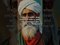 The love of wealth, when unchecked, leads to rivalry, envy, oppression, and eventually the collapse