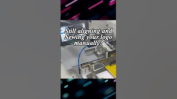 “Automatic Label Logo Sewing with REER Pattern Machine | Precision Branding Stitching for Factories”