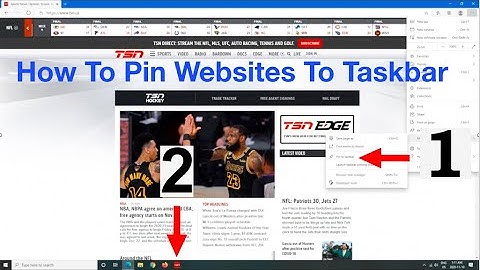 How to Pin Any Website To The Windows 10 Taskbar (Google Chrome and Microsoft Edge)