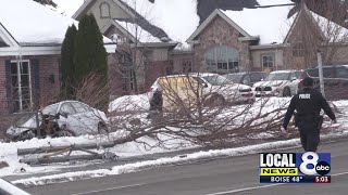 Car takes out power pole causing power outage