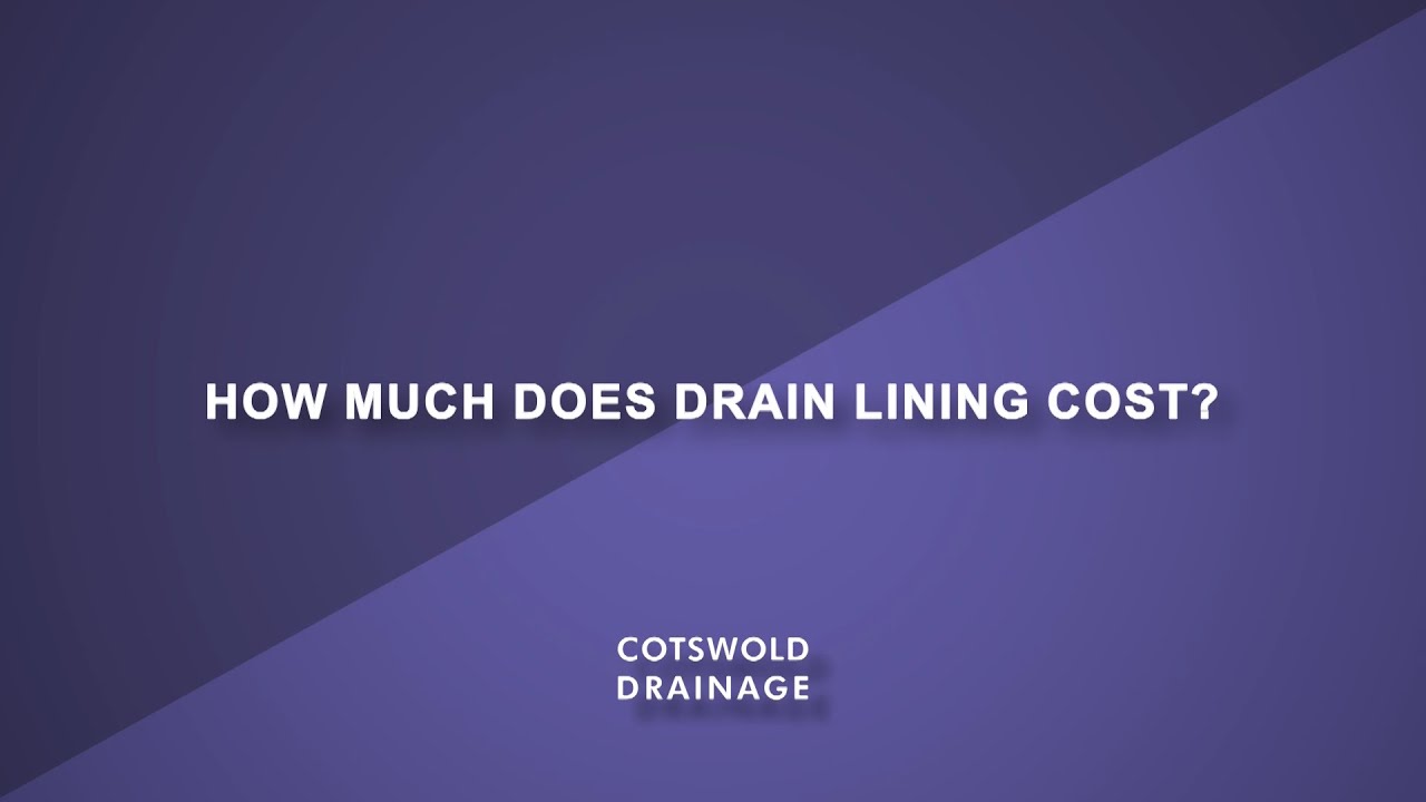 How much does drain lining cost? YouTube