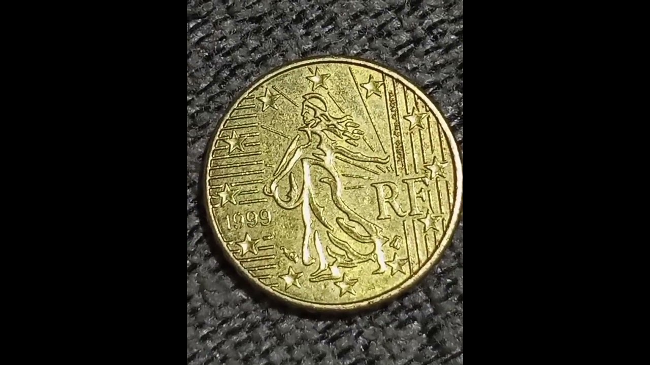 French  Euro sent coin 1999