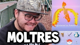 5 PEOPLE MOLTRES RAID! ★ NEW POKEMON GO LEGENDARY MOLTRES RAID & CATCH!