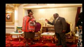 Dr Munroe with His Majesty the King of Swaziland.