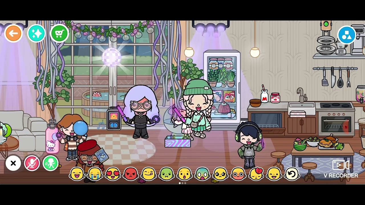 CHERRY BUILT A CRAZY NOISY PARTY!!!(we have cherry,Claire jane,lina bell,jayden,vea,caleb