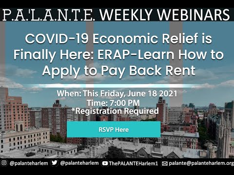 ERAP- Learn How to Apply to Pay Back Rent Webinar
