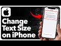 How To Change Text Size on iPhone (Easiest Way)(2026 Guide)