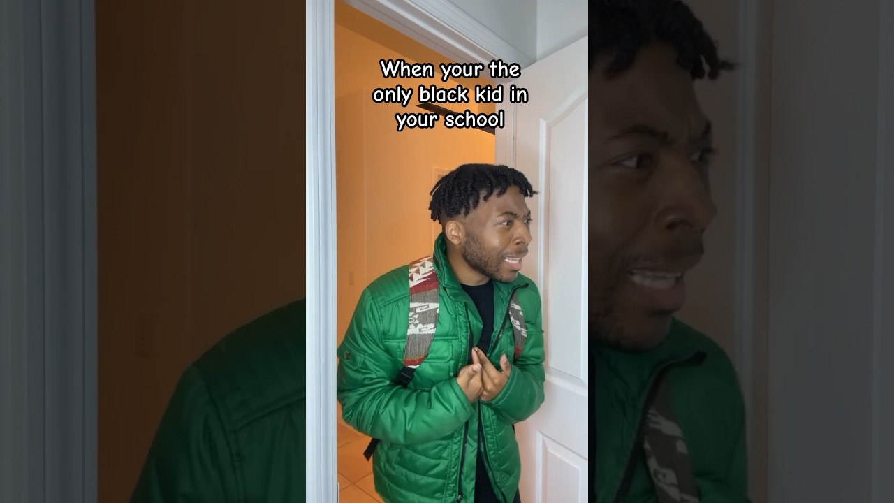 The only black kid in school 💀 