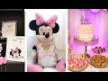 Minnie mouse baby shower | Mininie Mouse theme favor, balloon garland, party ideas & cricut tutorial