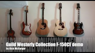 guild westerly collection f-150ce acoustic-electric guitar demo / review