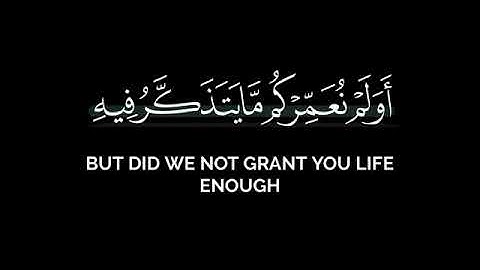 وهم يصطرخون فيها ربنا أخرجنا - ياسر الدوسري تلاوة مؤثرة شاشة سوداء قرآن بدون حقوق طبع سورة فاطر