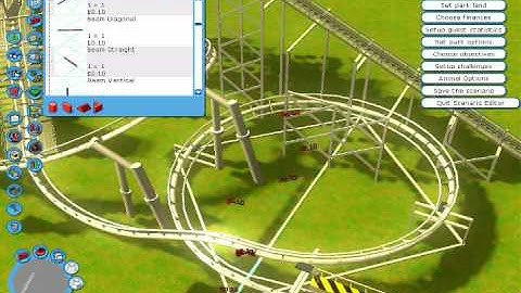 RCT3-Making of compact coaster(part 2)
