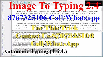 image to typing 2.4,2.5 Automatic Typing Trick Using software ....Cont-8767325106