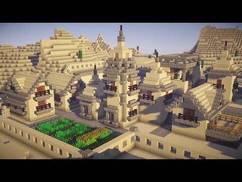 Minecraft 簡単 砂漠村のリメイク術 建築 Youtube