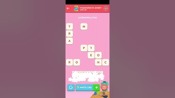 Wordbrain 2 Fashionista Event Day 23 2024 Answers