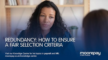 Redundancy:  How to Ensure Fair Selection Criteria