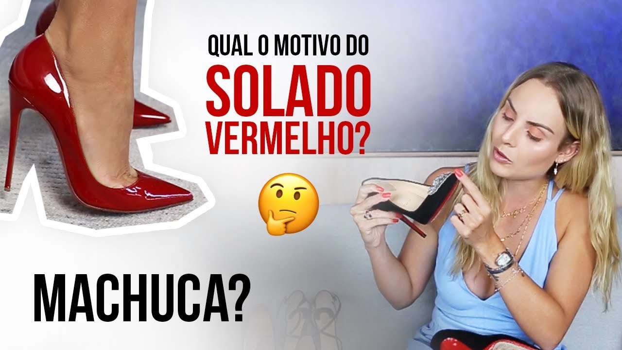 salto da sola vermelha louboutin