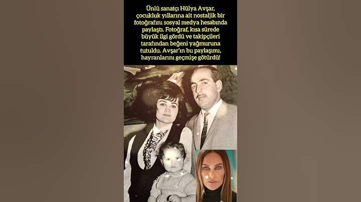 HÜLYA AVŞAR, ÇOCUKLUK FOTOĞRAFINI PAYLAŞTI!