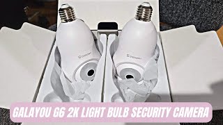GALAYOU G6 2K Light Bulb Security Camera Wireless Outdoor Review & Test | WiFi Camera for Home