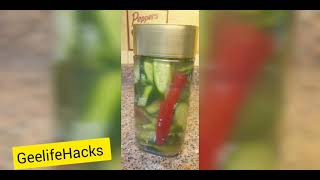 كيفيه عمل #مخلل_ الخيار فى اسرع وقت  Quick pickled cucumber