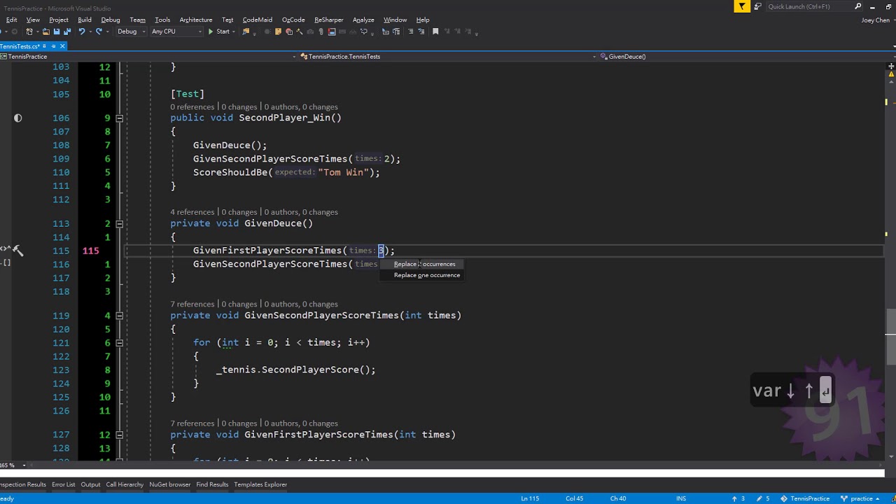 ReSharper action - YouTube