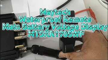 Maytech Waterproof Remote Main Battery Voltage Display MTSKR1905WF