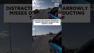 Out-of-control vehicle nearly hits traffic cop in Texas